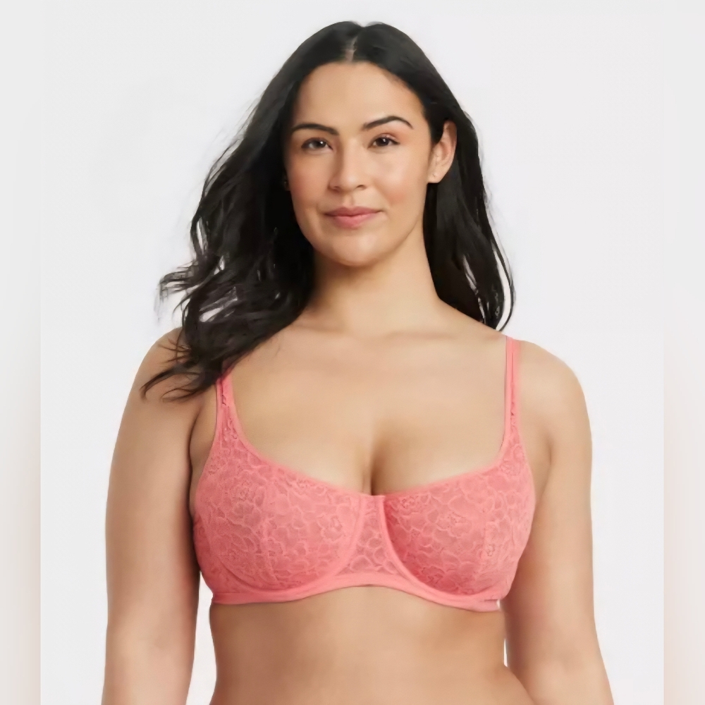 💥💥 Auden Women's Lace Unlined Scoop Balconette Bra - 36D